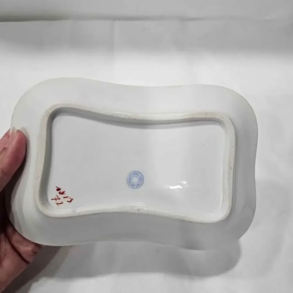 Vintage Marx & Gutherz Carlsbad Divided Floral Dish